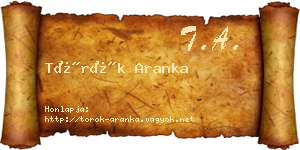 Török Aranka névjegykártya